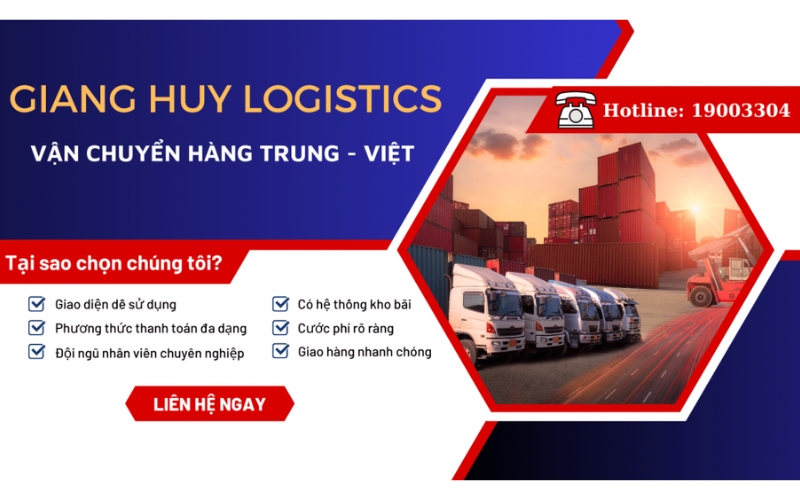 công ty nhập hàng trung việt Giang Huy Logistics
