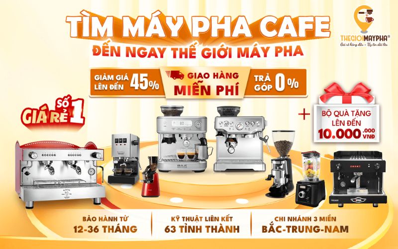 mua máy cà phê chính hãng giá tốt tại thegioimaypha
